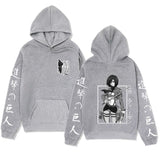 Anime Hoddies Three-Piece Ackerman Printed Hoodie Autumn and Winter Coat