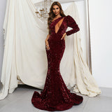 Skin Tight Long Dresses Sexy Sequins Dress