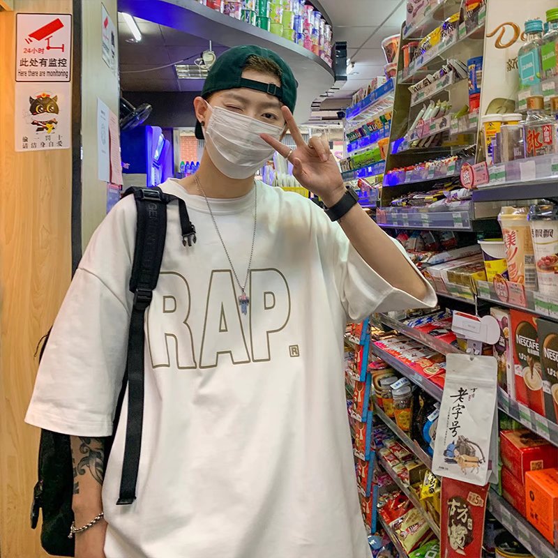 Men T-Shirts round Neck Loose Half-Sleeved T-shirt