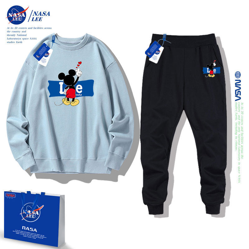 Nasa Children Sweater & Pant Set Nasa Fall Children'S Sweatshirt Suit Two Pieces Loose Leisure Sports