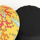 Bucket Hat Fishing Cap Cotton Print Fisherman Hat Cartoon Character Bucket Hat Symbol Printing