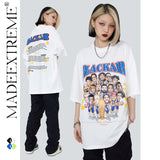 Y2g Shirts for Boys Blackair Creative Fun Hip Hop Rapper Foam Printed