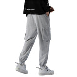 Grey Sweatpants Sports Pants Men's Loose Ankle-Tied Straight Spring and Autumn Workwear Casual Pants