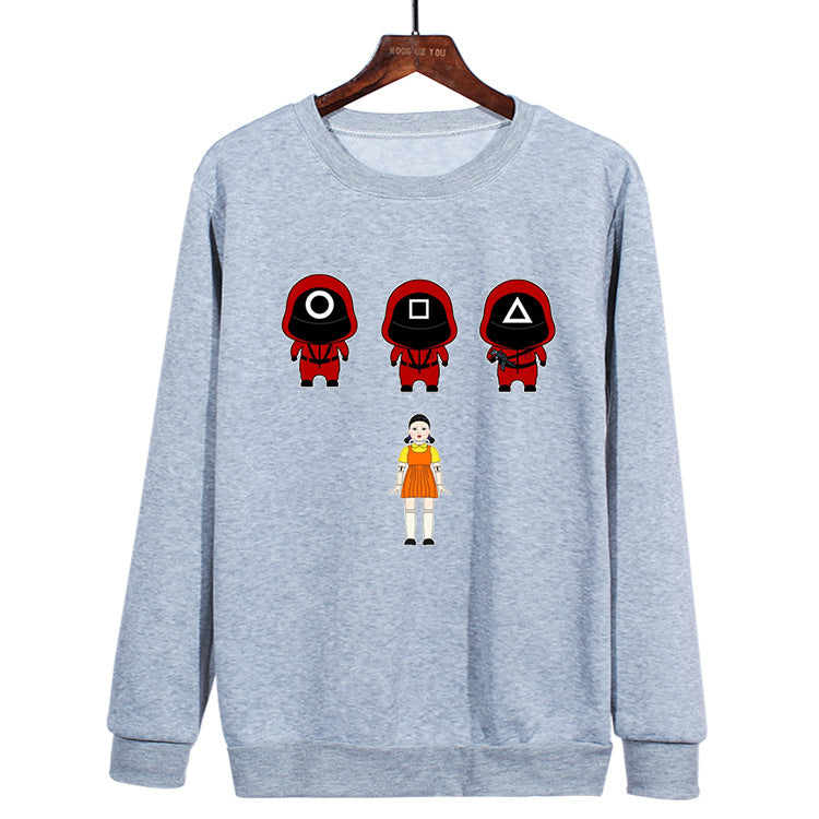 Squid Game Costume Casual Peripheral Clothing round Neck Sweater