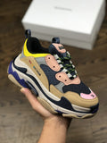 Unisex Balenciaga Clunky Sneaker  Triples Crystal Air Cushion Thick Sole Height Increasing Hot Casual Sports Shoes