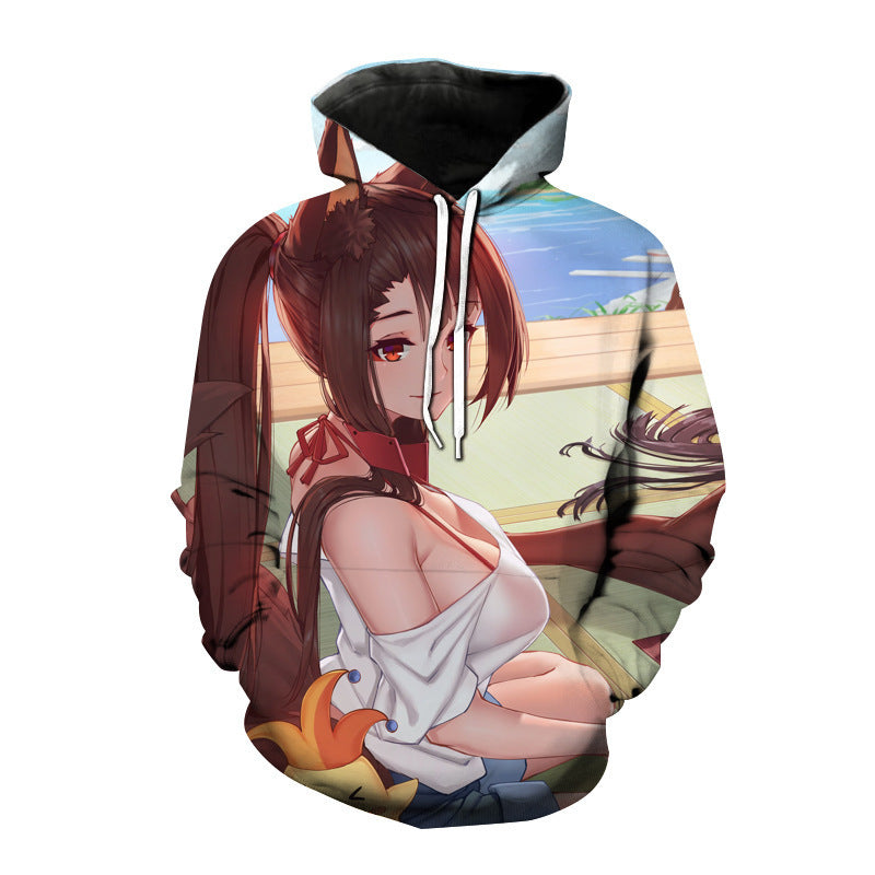 Anime Hoddies Azur Lane 3D Printed Azur Lane Sweatshirt