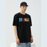 Vlone T Shirt Large V Printed Short Sleeve Loose Couple Men'S And Women'S T-Shirt
