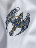 CHH Chrome Hearts T Shirts Angel Wings Cross Short Sleeve T-shirt