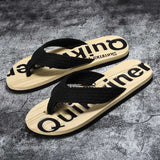 Flip Flops Men's Summer Fashion Outerwear Trendy Unique Non-Slip Outdoor Men's Beach Slippers