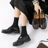 Mary Jane Shoes Spring Leather Shoes Vintage Brown