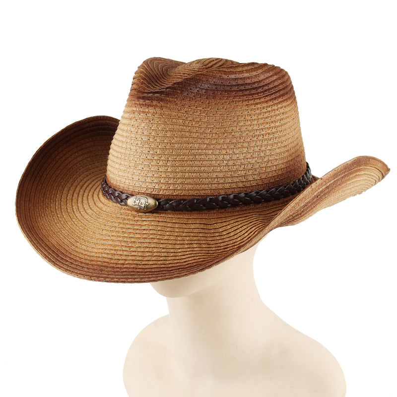 Beth Dutton Hat Spring and Summer Gradient Spray Color Outdoor Travel Sun Hat