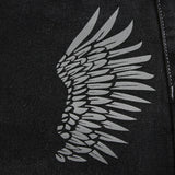 Julia Fox Low Rise Jeans Wings Printing Straight Jeans Hot Girl Low Waist All-Match Slimming Casual Pants