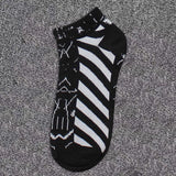 Off White Socks Short Socks Men's and Women's Basketball Sports Ankle Socks Hip Hop Socks