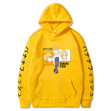Anime Hoddies Banana Fish Print Loose Hoodie Velvet Padded Hooded Sweatshirt Men and Women