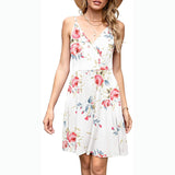 Nine Britton Dress Flower Printed V-neck Sleeveless Sling