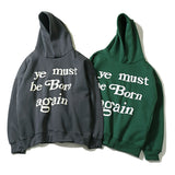 Kanye West Sunday Service Hoodie Puff Print Loose Fog Hoodie For Men And Women