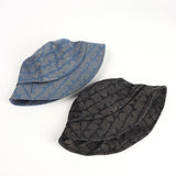 Bucket Hat Fishing Cap Cotton Print Fisherman Hat Vintage Denim Fashion Casual Sun-Proof Hat
