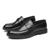 Men's Dress Shoes Classic Leather Oxfords Casual Cushioned Loafer Business Formal Wear Leather Shoes Men