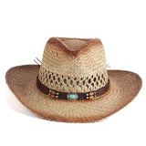Beth Dutton Hat Western Cowboy Fedora Hat Men's and Women's Straw Hat Summer Outdoor