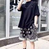 Askyurself Pant Loose Drawstring Shorts Cropped Pants