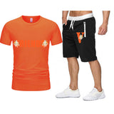 Vlone T Shirts & Shorts 2 Piece Set Summer Trendy Shorts Men'S Casual