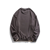Crew Neck Sweatshirts for Men Men's Autumn round Neck Set Printed Bottoming Shirt Men's