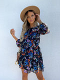 Nine Britton Dress Fashion Printed Flowers