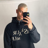 Askyurself Hoodie Vintage Fire Cloud Coat Hoodie Fog