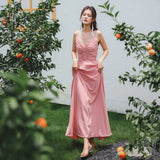 Coachella Music Festival Outfits Backless Beach Skirt Strap Super Fairy Dress Long Dress