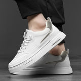 Flat Shoes Casual Shoes Men's Flat Sneakers Men's Fashion Shoes White Shoes Genuine Leather All-Match Men's Shoes