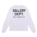 Gallery Dept T Shitrs Double Yarn Cotton Long Sleeve T-shirt