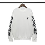 Off White Sweatshirts Autumn And Winter Round Neck Pullover Bottoming Shirt Loose Sweater