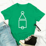 Squid Game Costume Printed Short Sleeve Pullover Short Sleeve T-shirt
