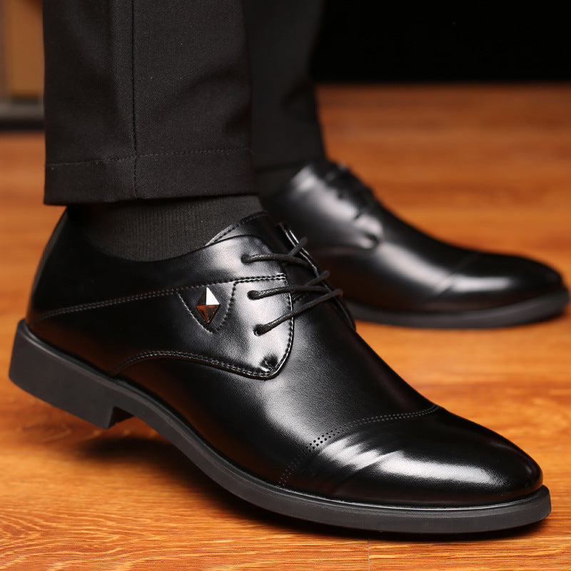 Men's Dress Shoes Classic Leather Oxfords Casual Cushioned Loafer Men's Shoes Business Casual Leather Shoes