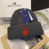 Yankee and Dogers Winter Hat Autumn and Winter Adult Knitted Hat Men and Women Four-Color Embroidery