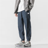 Man Fall Outfis Autumn Retro Ankle Banded Working Pants Men's Loose All-Matching Wide Leg Casual Pants