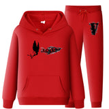 Vlone Hoodie & Pants 2 Piece Set Hooded Suits Men'S Casual