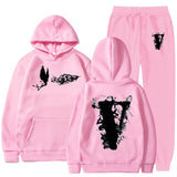 Vlone T Shirts & Shorts 2 Piece Set Sports Leisure Pullover Sweater Hooded