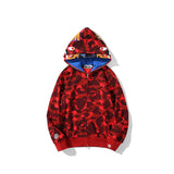 Bape Bearbrick Hoodie Shark Camouflage Sweater