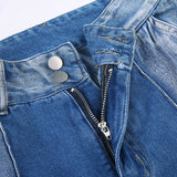 Julia Fox Low Rise Jeans Printed Low Waist Personalized Pocket Skinny Jeans