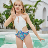 Children Swimsuit Children Hollow out Cute One-Piece Bikini Swimsuit Little Girl