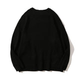 Men Sweater Cartoon Jacquard Sweater Men's Loose Pullover