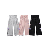 Man Fall Outfits Casual Trousers Love Cartoon Three-Dimensional Printing Loose Straight Sweatpants