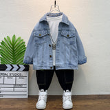 Toddler Boys Jackets Boys' Denim Jacket Spring and Autumn