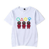 Squid Game Costume Printed Short Sleeve Pullover round Neck T-shirt