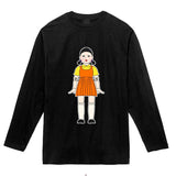 Squid Game Costume Wooden Man Printed Shirt Short Sleeve T-shirt