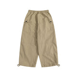 Man Fall Outfis Retro Solid Straight-Leg Pants Loose Casual Working Pants