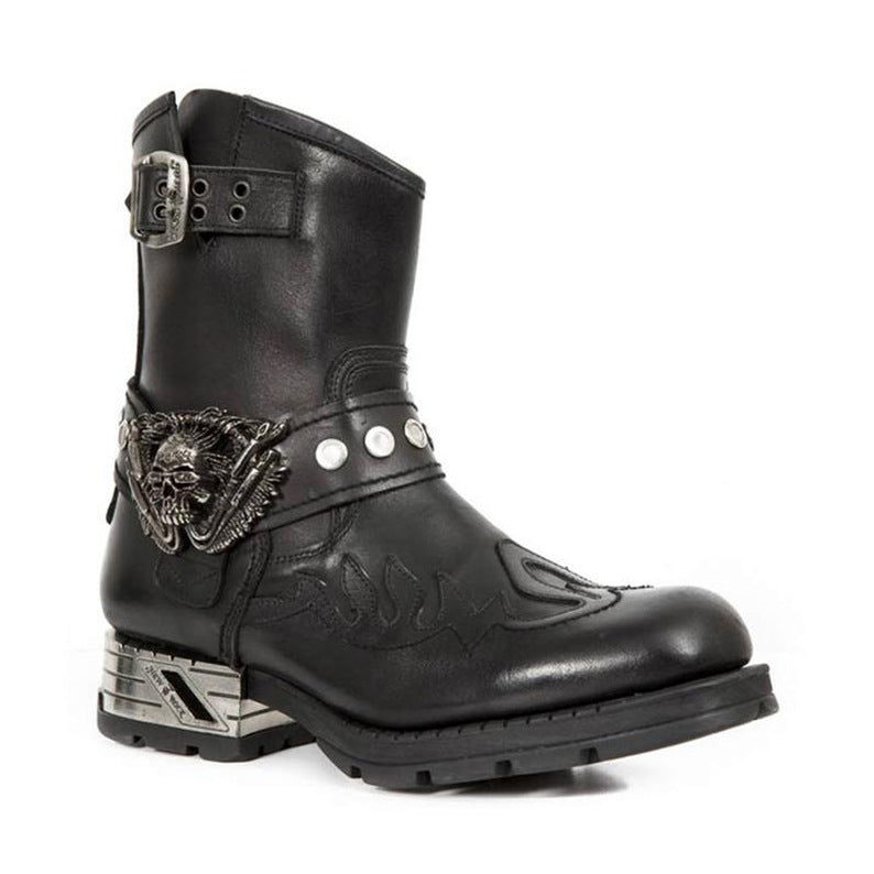 Justin Yellowstone Boots Men'S Ankle Boot Locomotive Punk Shoes