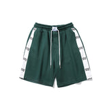 Men Shorts Summer Letter Print Stitching Casual Sports Pants