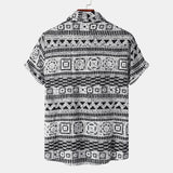 Camp Collar Shirt Short Sleeve Printed Shirt
